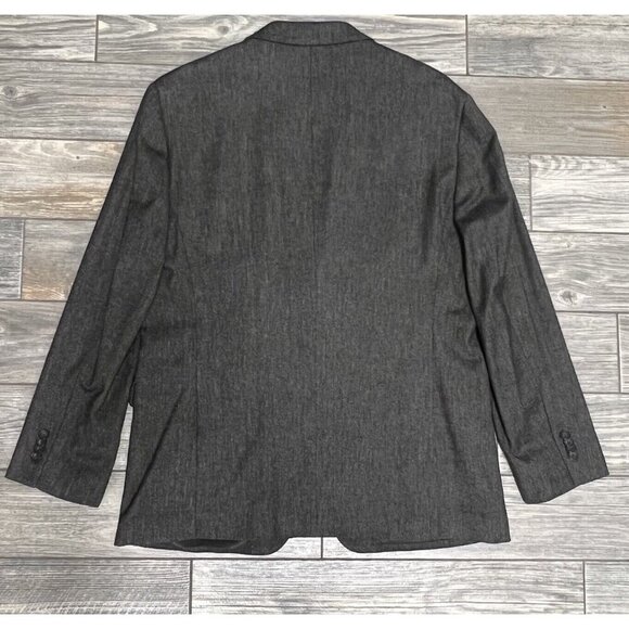 Kenneth Cole Awareness Slim Fit Sport Coat 44R Blazer Suit Jacket Dark Brown - Picture 2 of 16